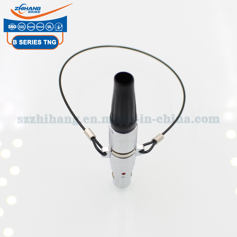 0b Series Tng Straight Plug Lanyard Release 0-9pins M0 Hole Push Pull Connector