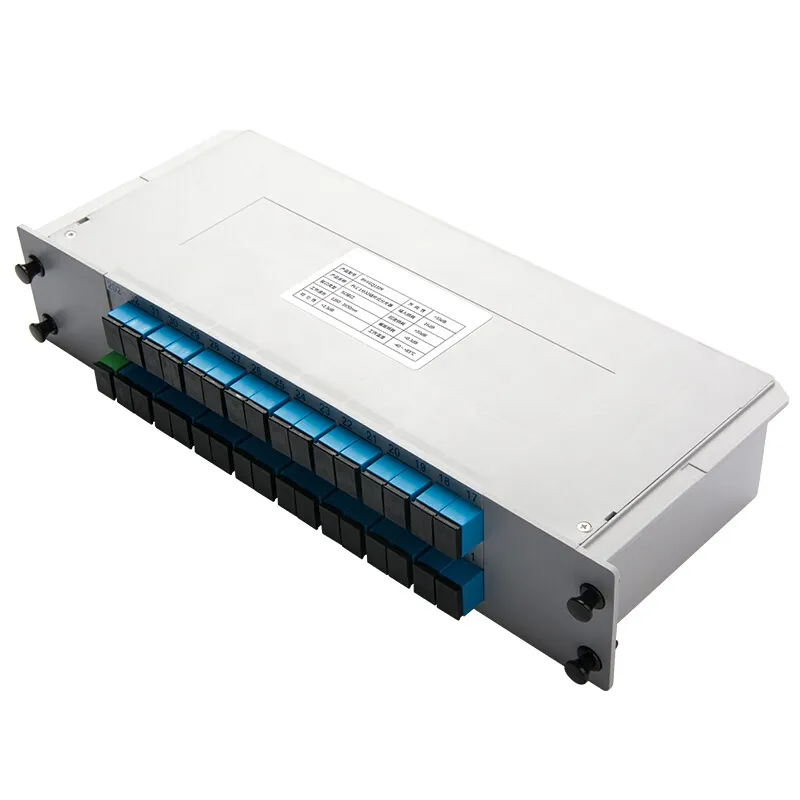 1 32 Splitter Cassette Box Inserting Type Sc APC Upc FTTH 32 Way Fiber Optic Splitter