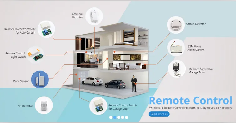 1-4 Buttons High Quality Universal RF Wireless Remote Control Keyfob