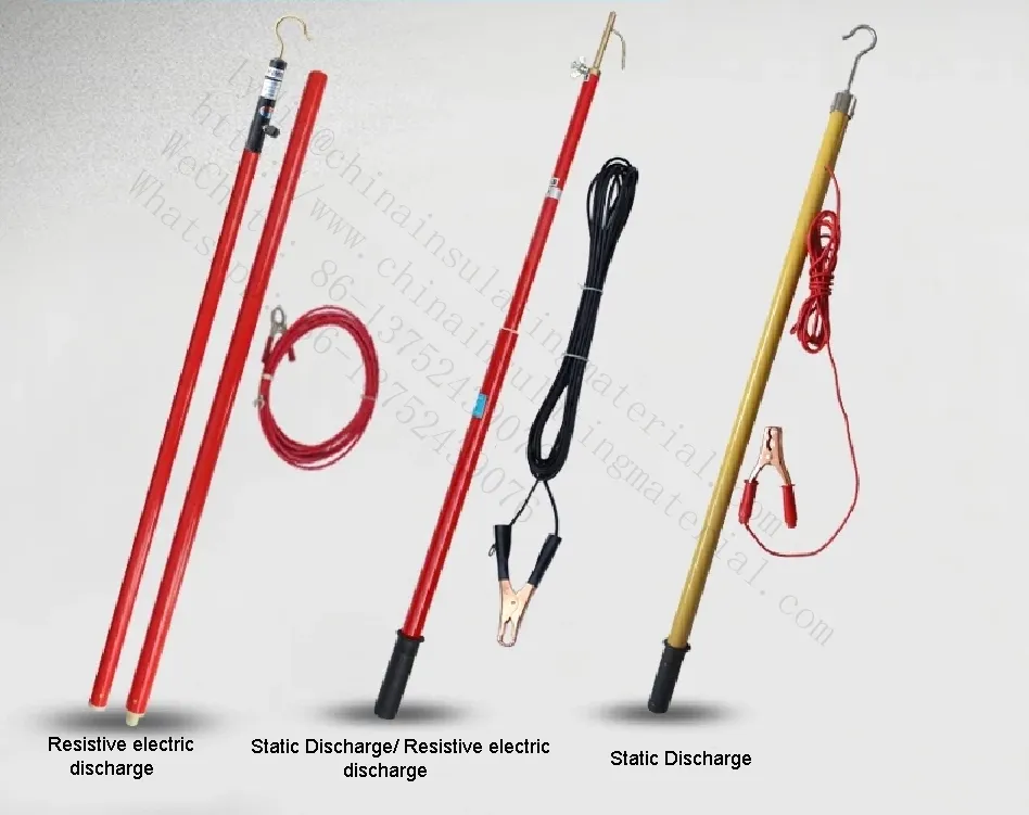 10-110kv Fiberglass Discharge Stick/Rod, Fiberglass Telescopic Discharge Stick