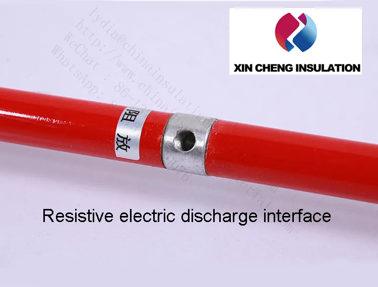 10-110kv Fiberglass Discharge Stick/Rod, Fiberglass Telescopic Discharge Stick
