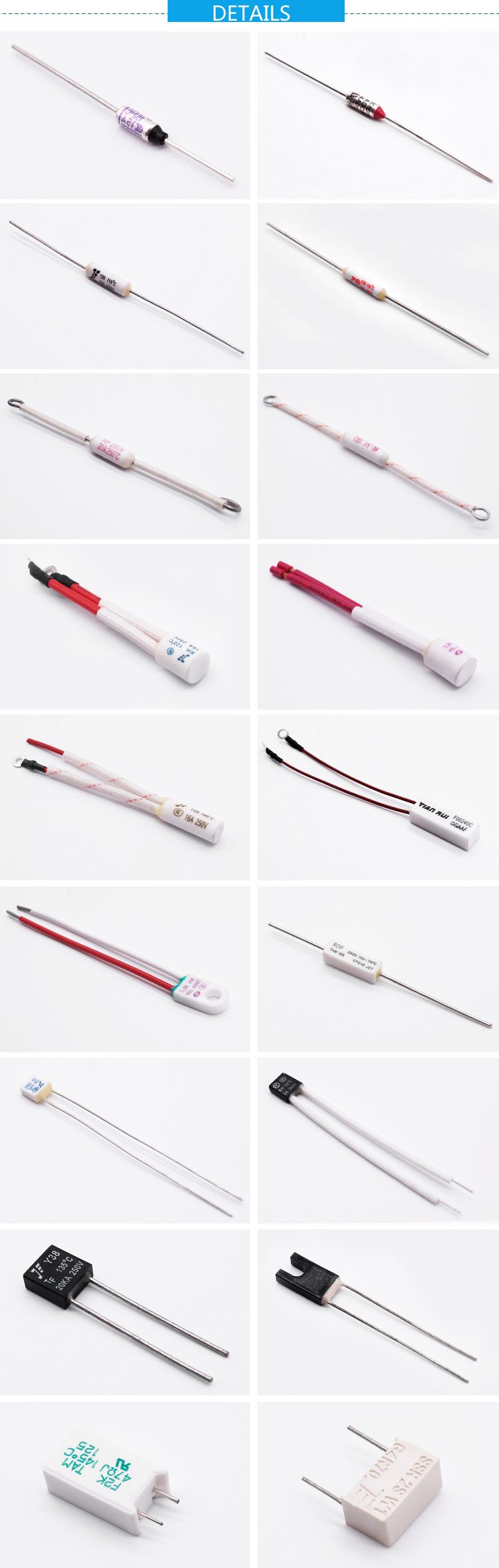 10A 250V Thermal Sefuse Thermal Fuse