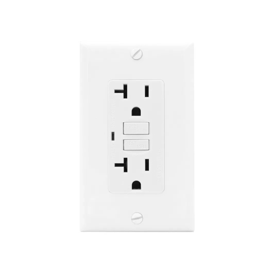 125V 20A 60Hz Self Test GFCI Wall Socket with UL Certificate E320934
