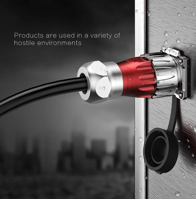 12pin Deutsch Cable Waterproof Connector Mount IP67 Stable Metal Shielded Pin Circular Plug and Sockets for Harsh Environment