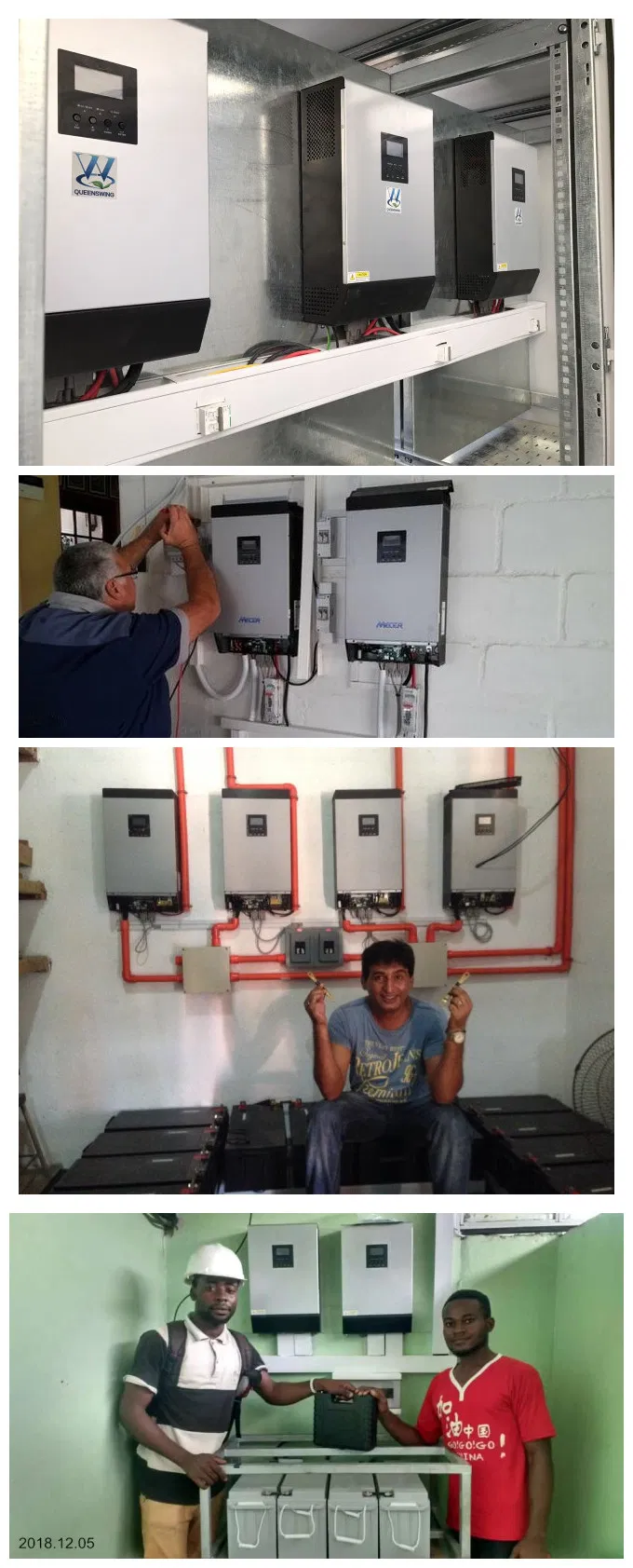 1kVA Inbuilt 50A PWM Solar Controller Pure Sine Wave Hybrid Solar Power System Inverter (QW-1kVA1250)