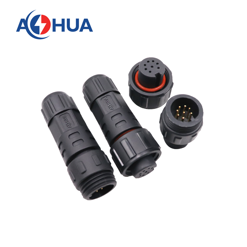 2 3 4 5 6 7 8 9 10 Pin Aohua IP67 Power Waterproof Circular Auto Wire Connector