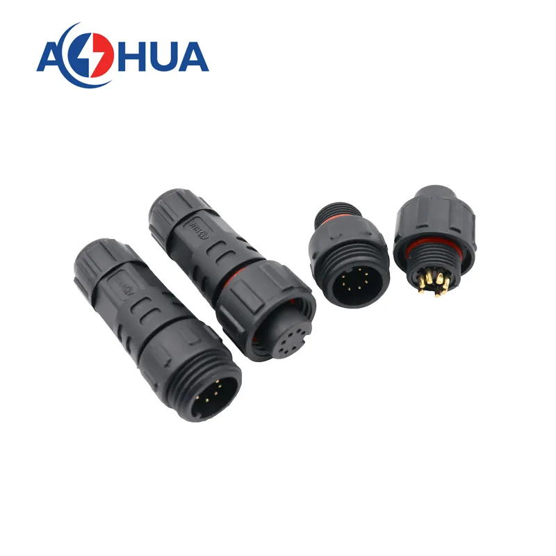 2 3 4 5 6 7 8 9 10 Pin Aohua IP67 Power Waterproof Circular Auto Wire Connector