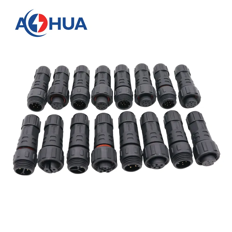 2 3 4 5 6 7 8 9 10 Pin Aohua IP67 Power Waterproof Circular Auto Wire Connector
