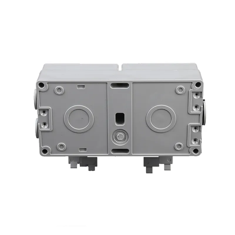 2 Gang EU Schuko IP66 Outdoor Weatherproof Socket Wall Socket Enclosure Box