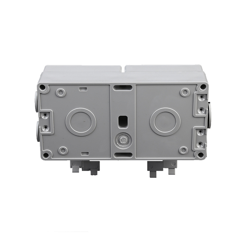 2 Gang EU Schuko IP66 Outdoor Weatherproof Socket Wall Socket Enclosure Box