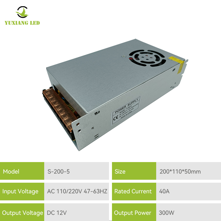 Why Does a 5V 40A Switching Power Supply Matter for High-Current LED and Electronic Systems?