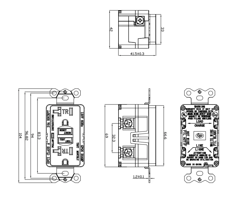 20A Self-Test Temper-Resistant Circuit Breaker