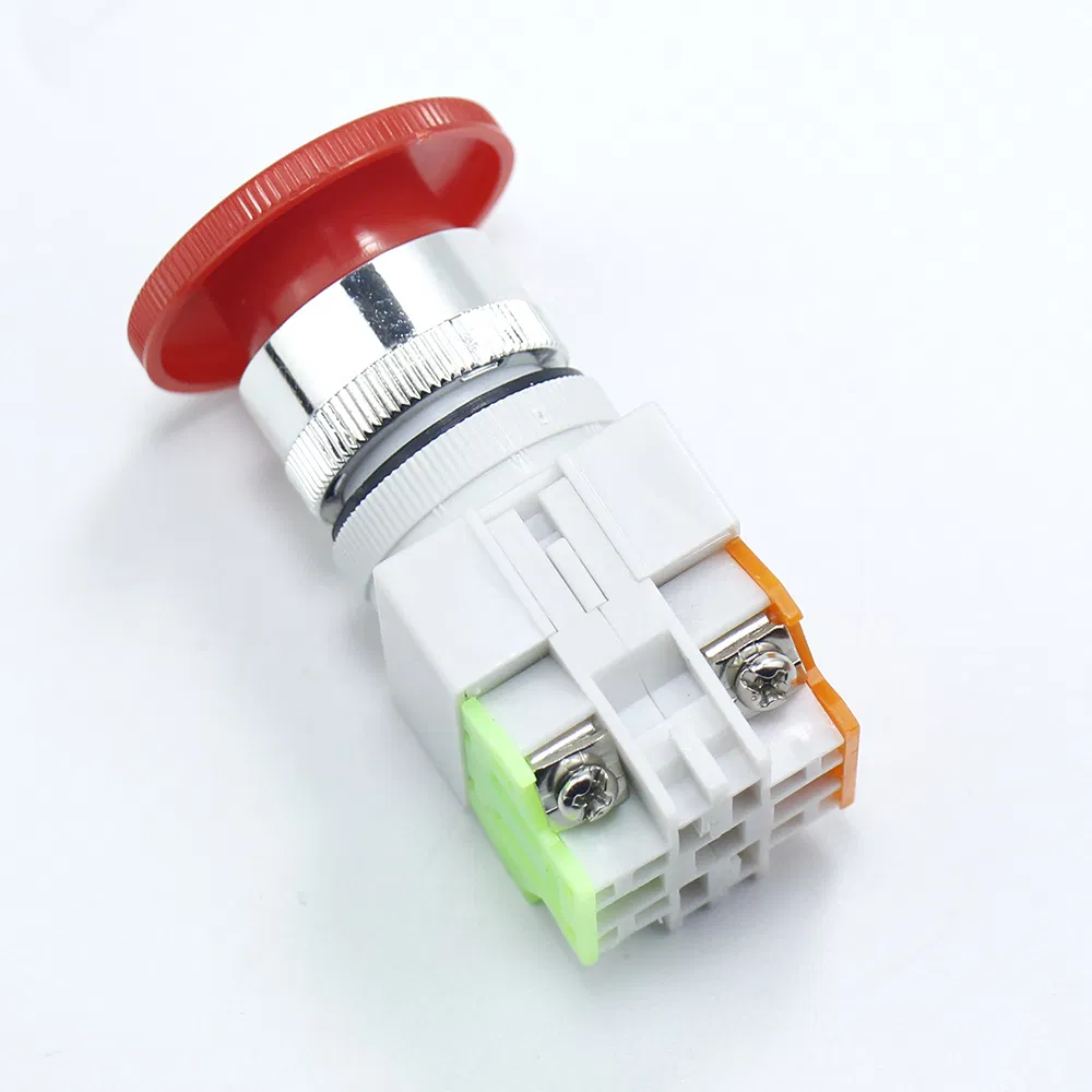 22mm Mushroom Emergency Stop Push Button Switch Box