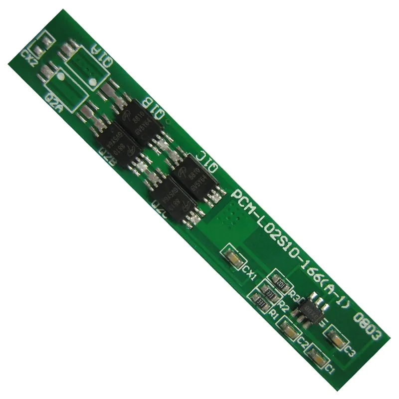 2s 10A PCM BMS for 7.2V 7.4V Li-ion/Lithium/ Li-Polymer 6V 6.4V LiFePO4 Battery Pack with Bm PCM-L02s10-166 (A-1)