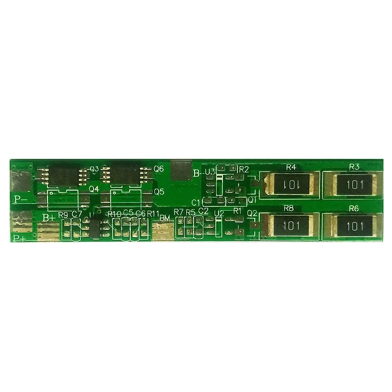 2s 8A PCM BMS for 7.2V 7.4V Li-ion/Lithium/ Li-Polymer 6V 6.4V LiFePO4 Battery Pack Size L54*W12*T2.5mm (PCM-L02S10-760)
