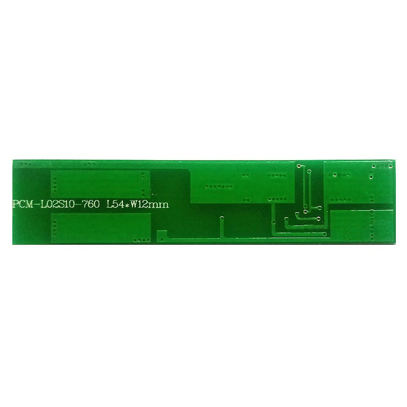 2s 8A PCM BMS for 7.2V 7.4V Li-ion/Lithium/ Li-Polymer 6V 6.4V LiFePO4 Battery Pack Size L54*W12*T2.5mm (PCM- L02S10 -760)