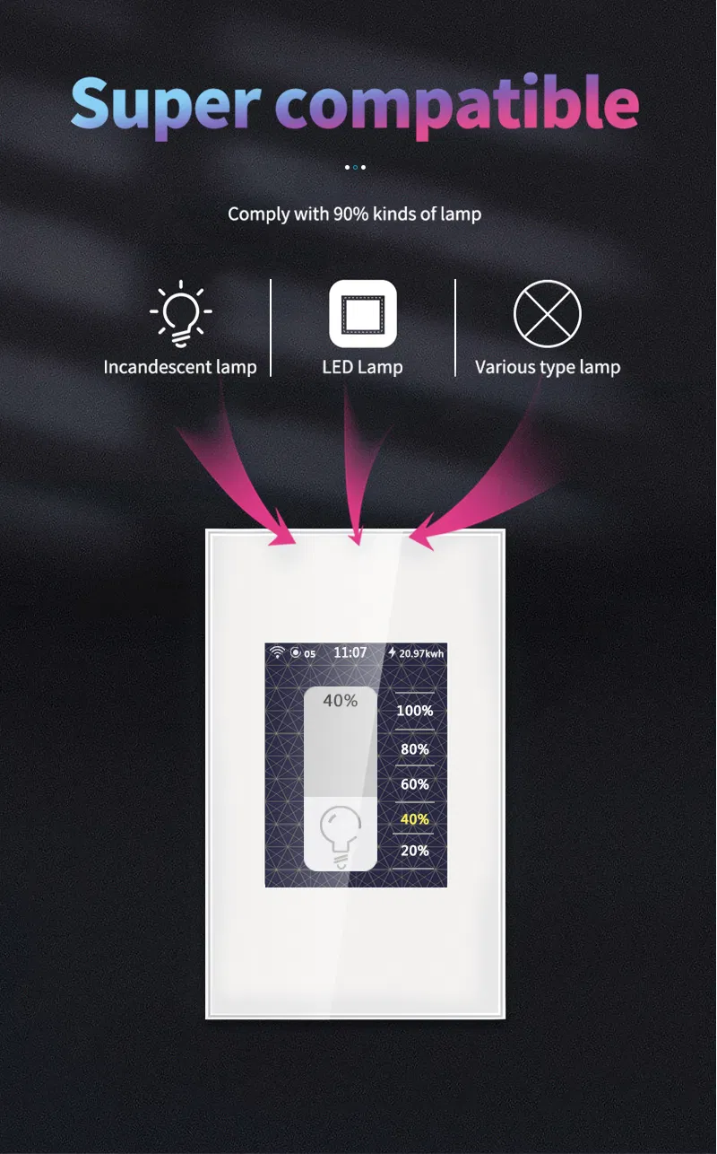 3gang Mutual Control Smart Switch No Need Special Wire