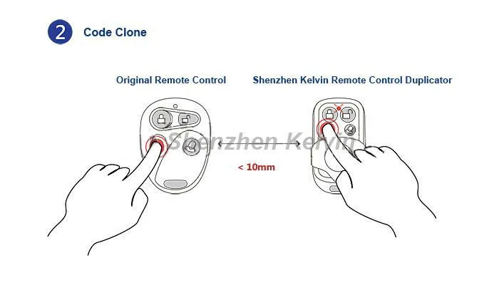 4 Buttons 433MHz Remote Control Duplicator Kl180-4k