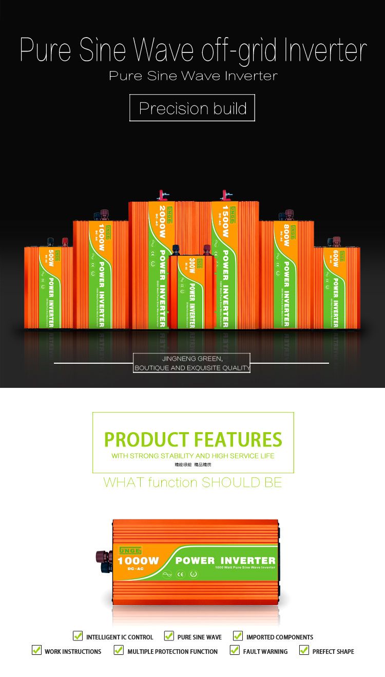 5000 Watt &nbsp;12V/24V/48V DC to AC 110V/220V/230V Pure Sine Wave Solar Power Inverter