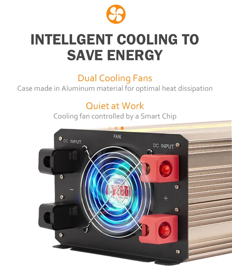 6000va 12V/24V/48V DC to AC 110V/230V High Frequency Inverter