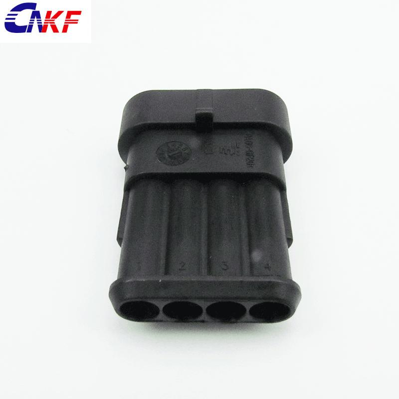 AMP Superseal Waterproof 4pin 282106-1 Black Color Male Auto Connector