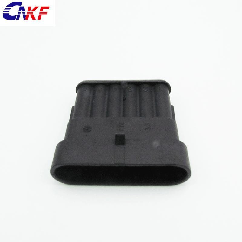 AMP Superseal Waterproof 6pin 282108-1 Black Color Male Auto Connector