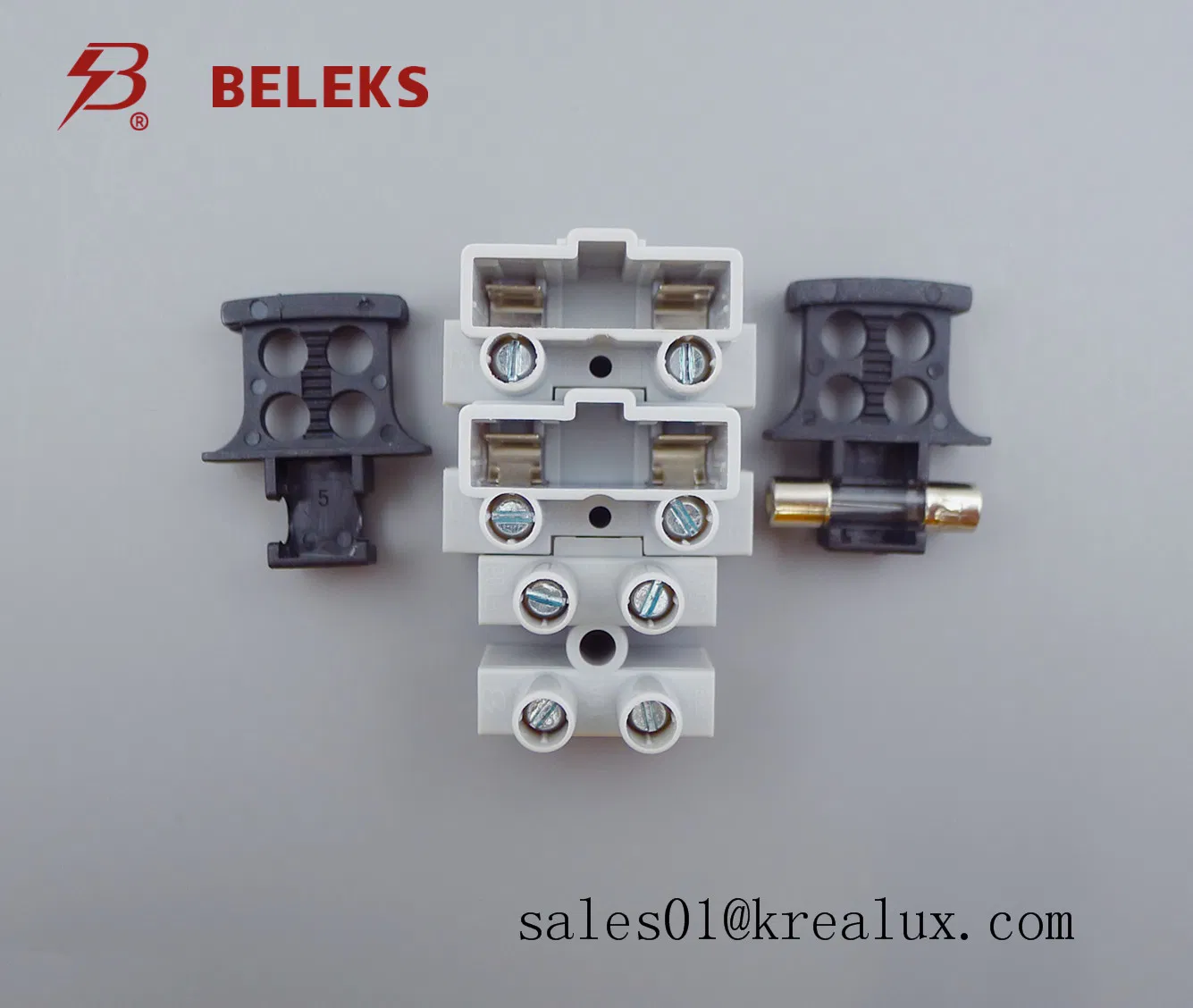 Beleks EU Standard 94-V2 450V Polyamide66 4 Pole Fused Mounting Terminals VDE Ce CQC ( FT06 -1W+ FT06 -3W/83)
