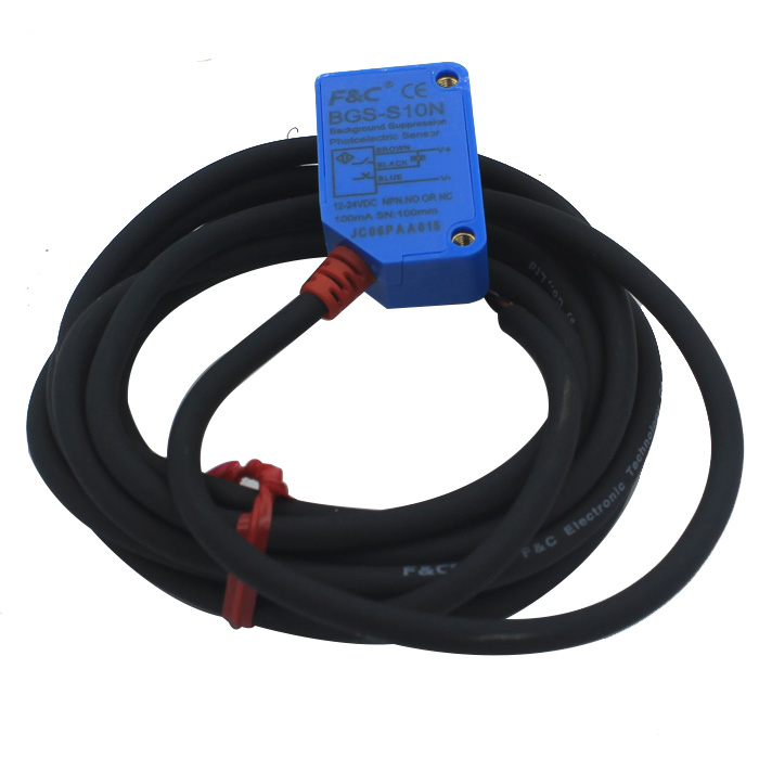 Bgs- S10p PNP. No Background Suppression Photoelectric Sensor for Clear Palstic Detecting