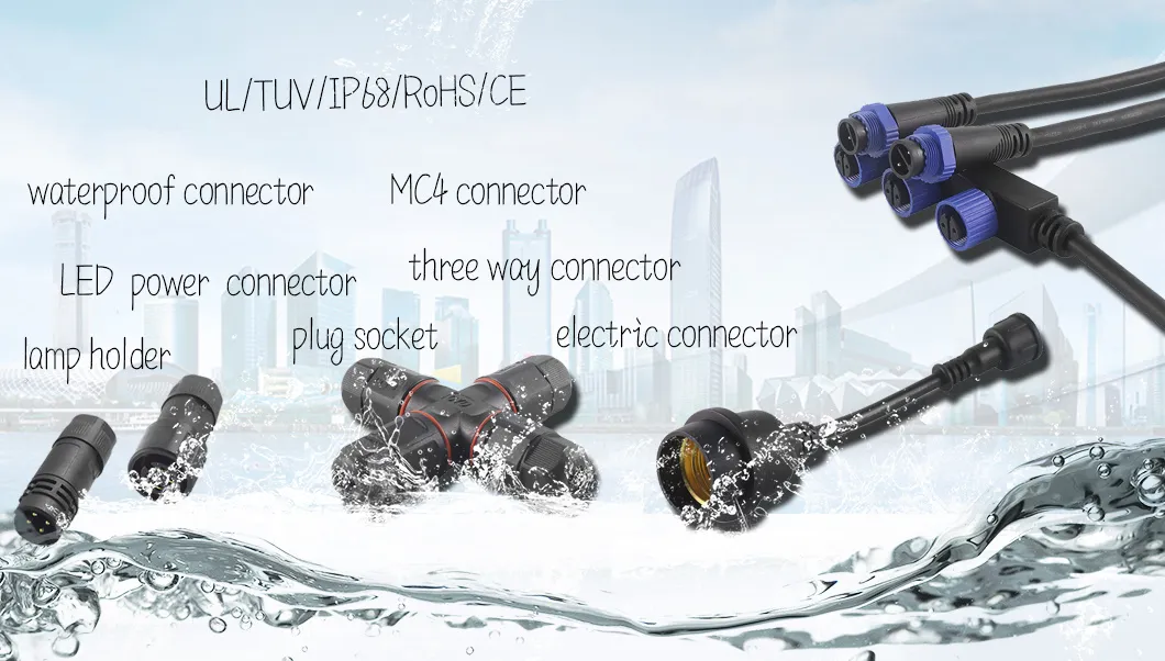 Big/Small Head 2pins 3pins 4pins Waterproof Connector