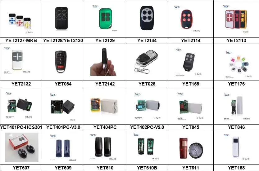Car Alarm Wireless Universal RF Remote Control Duplicator Hoping Code 433MHz Yet084