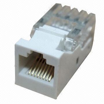 Cat5e UTP Toolless 90 Degree Modular Jack Leokj-UC5e-09003