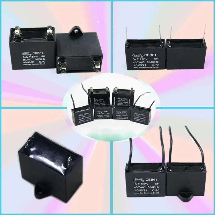 Cbb61 Ceiling Fan Capacitor for Fan Motors