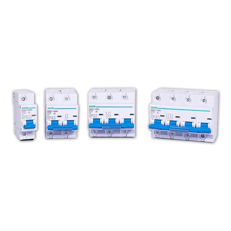 China Fato Factory Produced All Kinds of MCB Dz47-100h Electronic Safety Mini Circuit Breaker