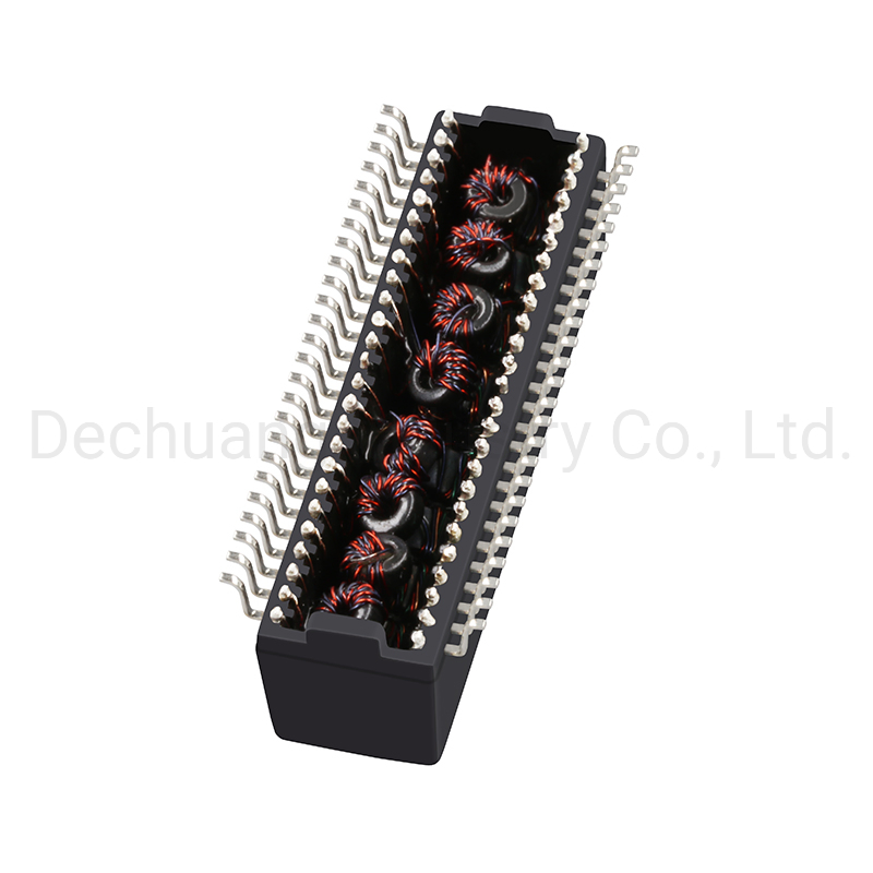 China Low Price Pulse LAN Transformer 5g Base-T 24 Pins 48 Pins and 8 Cores Ethernet Magnetic Transformers SMD LAN Filter 5 Gigabit Ethernet G24155cg