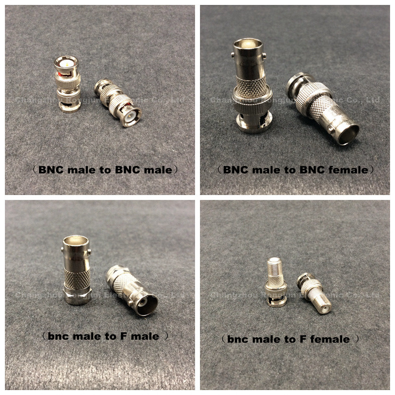 Coaxial BNC Male to 9.5mm TV Male RF F Connector