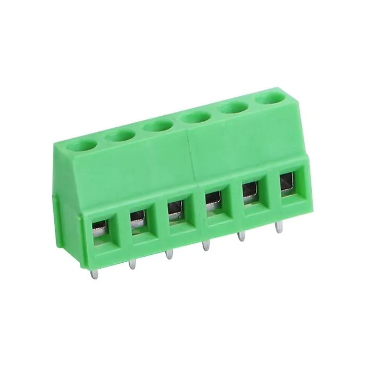 Connector Green Color 5.08mm Pitch 6 Ways Screw Terminal Block