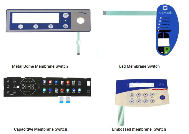 Customized Good Quality Metal Dome Embossed Button Membrane Switch Keyboard