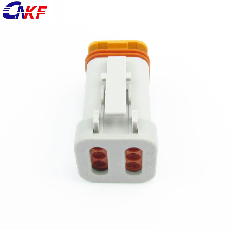 Dt04-6p- E005 6p Waterproof Housing Plastic Gray Connector Part Sheath Auto Connector