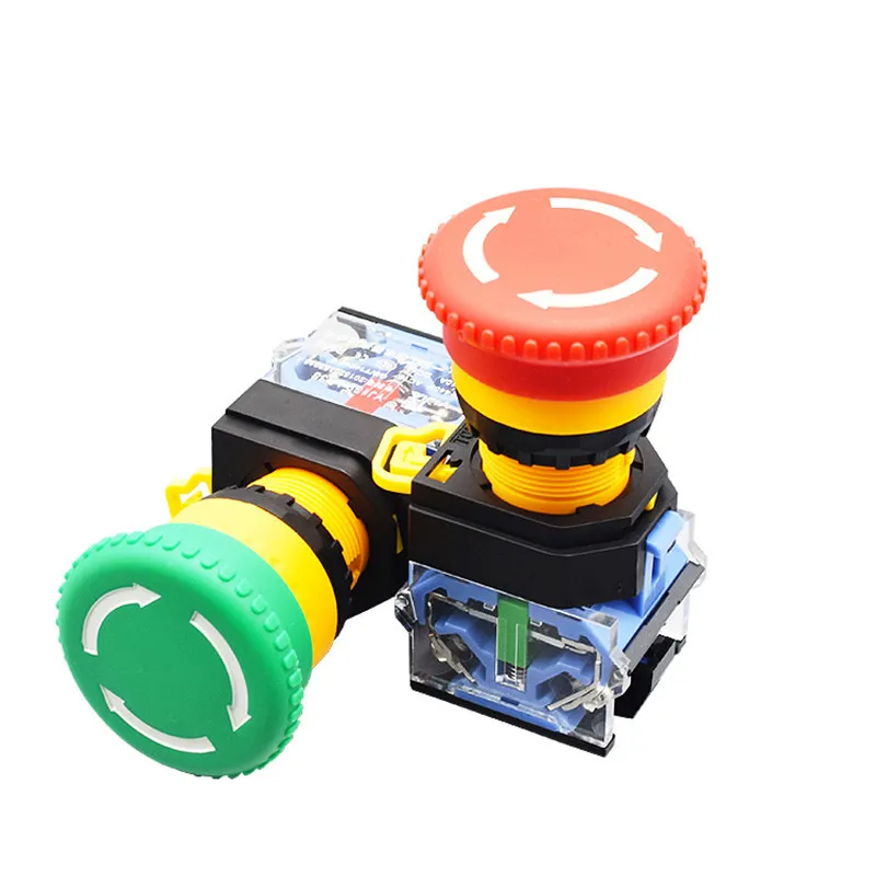 Emergency Switch La38-11zs Self-Locked Red/Green Head Push Button Switch