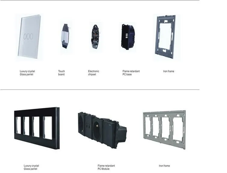 EU/UK Roller Shutter Switch, Window Curtain Touch Switch