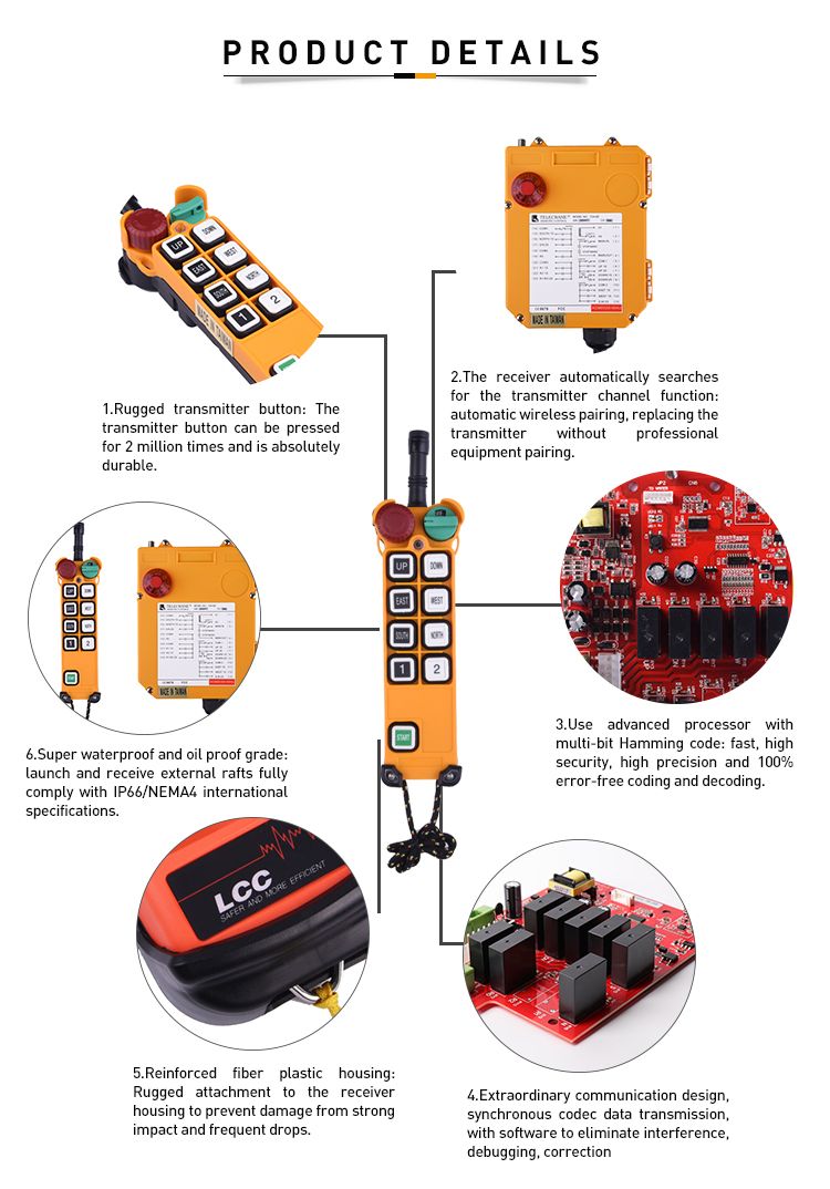 F24-8s Single Speed Sany Concrete Pump System Radio Remote Control