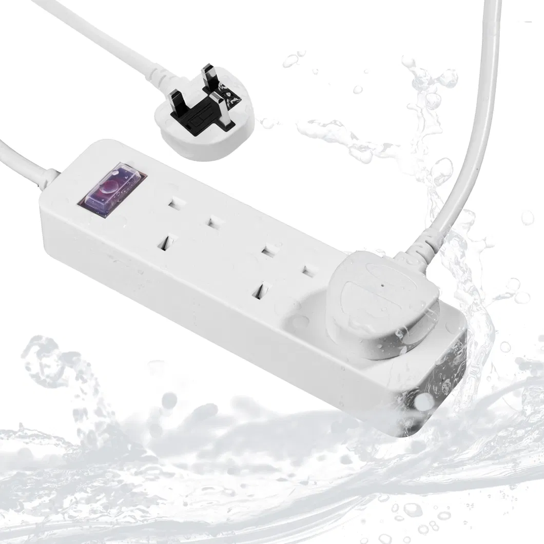 Factory Supply Extension Lead Anti Shock UK Overload Protection Extension Socket