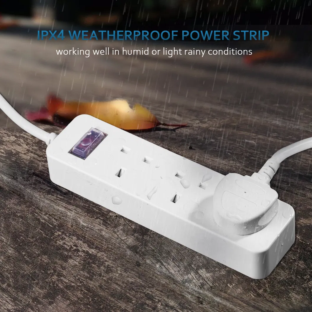Factory Supply Multiple Outlets Outdoor Waterproof Power Strip