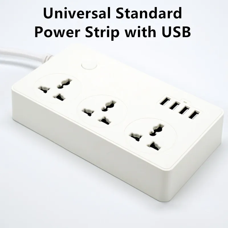 Factory Supply Universal Surge Protection Power Strip Extension Socket with Fast Charging USB