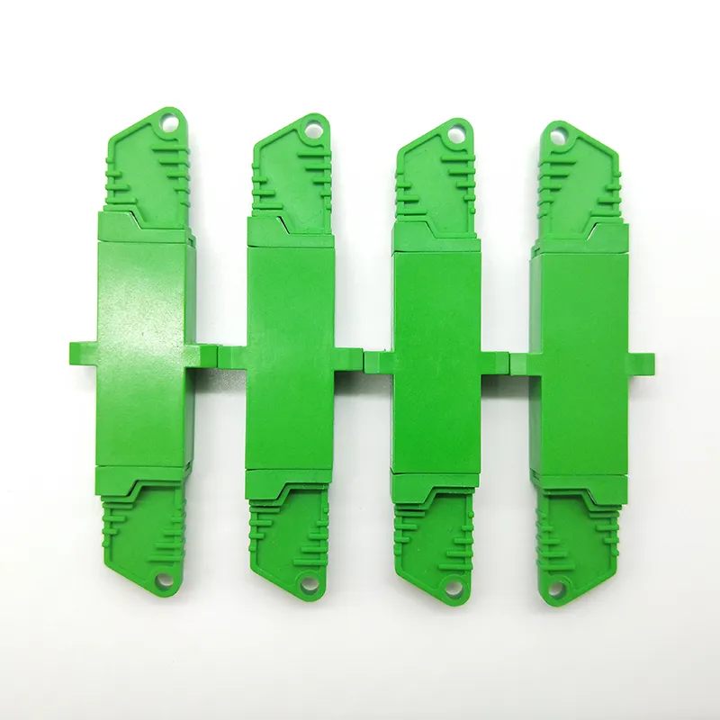 Fiber Optic Adapter Flat Connector E2000 APC to E2000 APC 9 / 125&mu; M Sx with Ceramic Sleeve