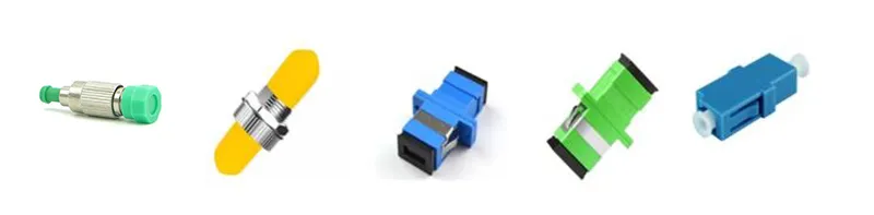 Fiber Optic Adapter Flat Connector E2000 APC to E2000 APC 9 / 125&mu; M Sx with Ceramic Sleeve