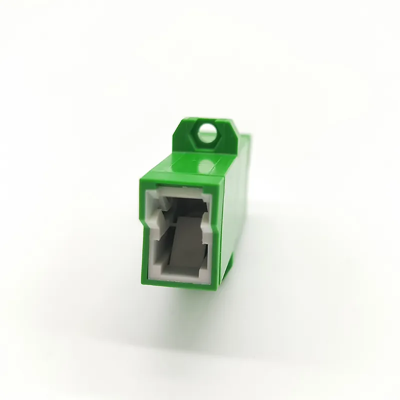 Fiber Optic Adapter Flat Connector E2000 APC to E2000 APC 9 / 125&mu; M Sx with Ceramic Sleeve