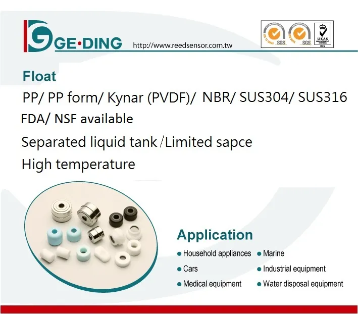 Float Switch Read Upper Liquid Level Hermetically Sealed Reed Sensor