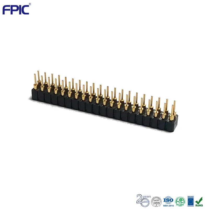 Fpic Samtec Connector 1.27mm PCB Single Row Double Row Y/U Port Female Header Single Row Double Row Y/U Port