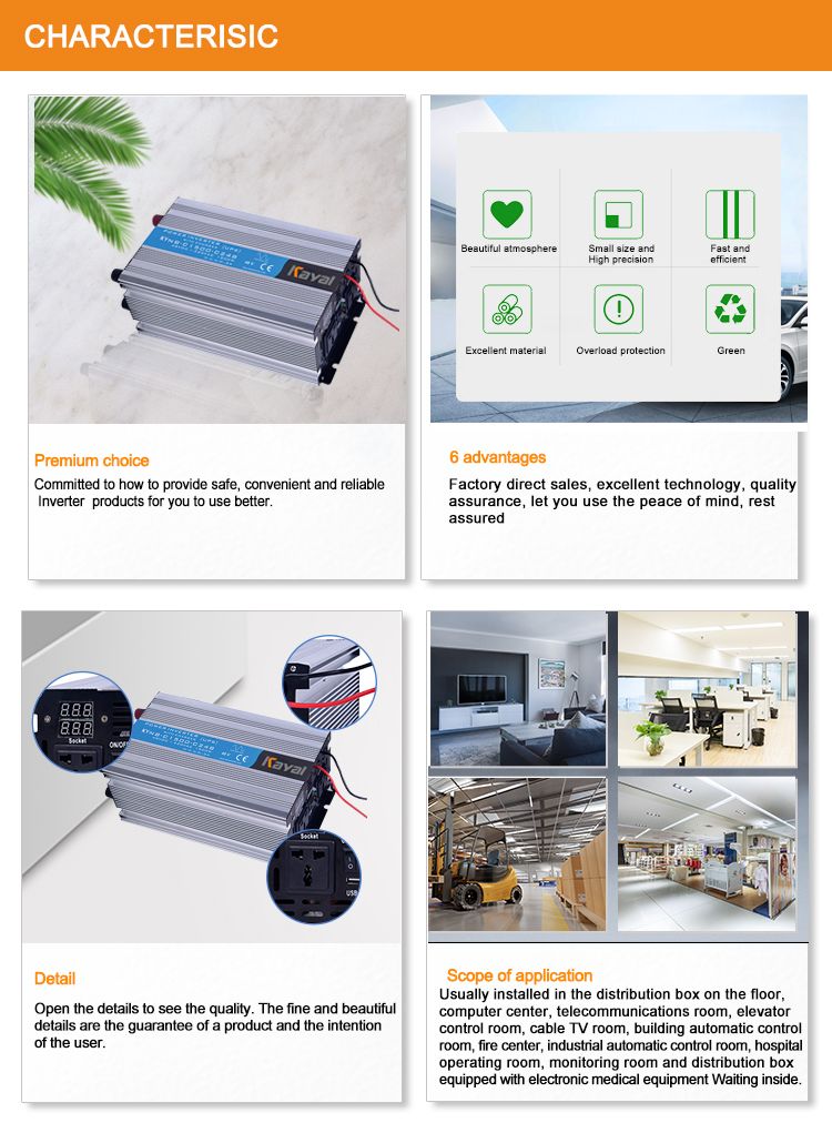 Free Sample Charging Inverter UPS Charging Pure Sine Wave Inverter 1500W 2000W 2500W 3000W